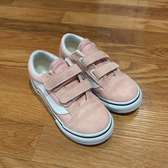 Vans Toddler Old Skool V Shoes - Powder Pink - Size 9 - Picture 3 of 6